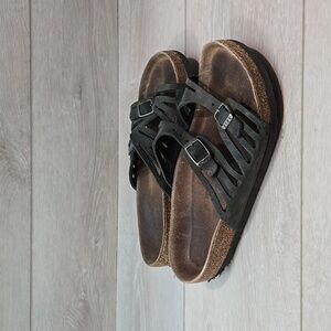 Birkenstock Women Granada Sandals Flats shoes sz 37/6 Regular